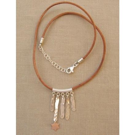 Silver & Leather Necklace