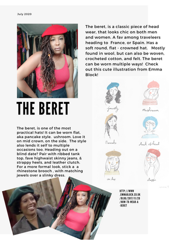 Wearing Vintage Hats, How to wear a Beret