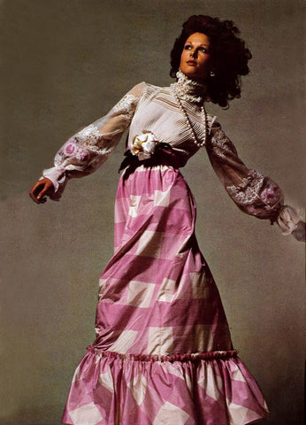 1970s Vouge Italia Valentino Vintage Maxi Skirts 