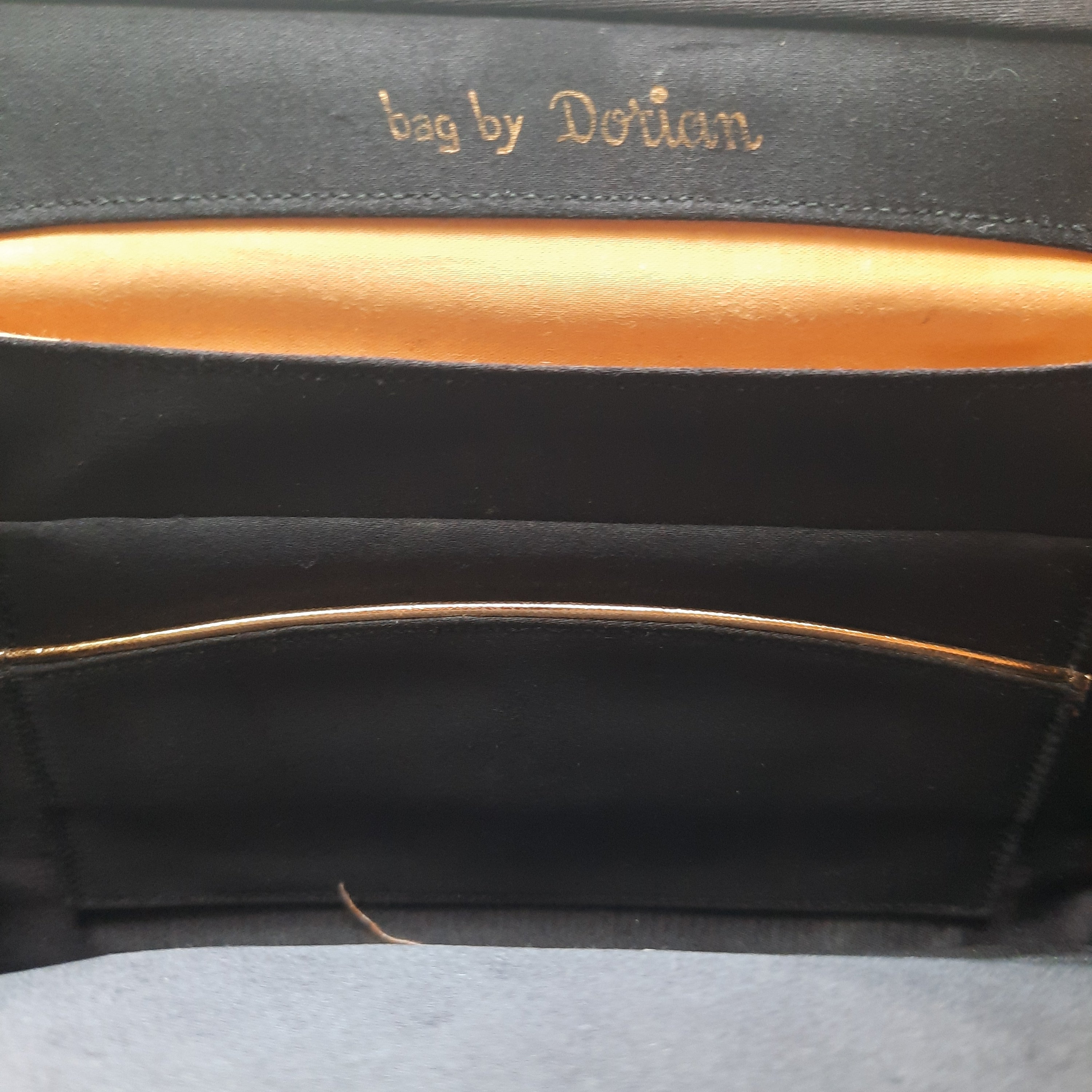 1950s Vintage Black Satin Clutch  Bag by Dorian – Lucille Golden