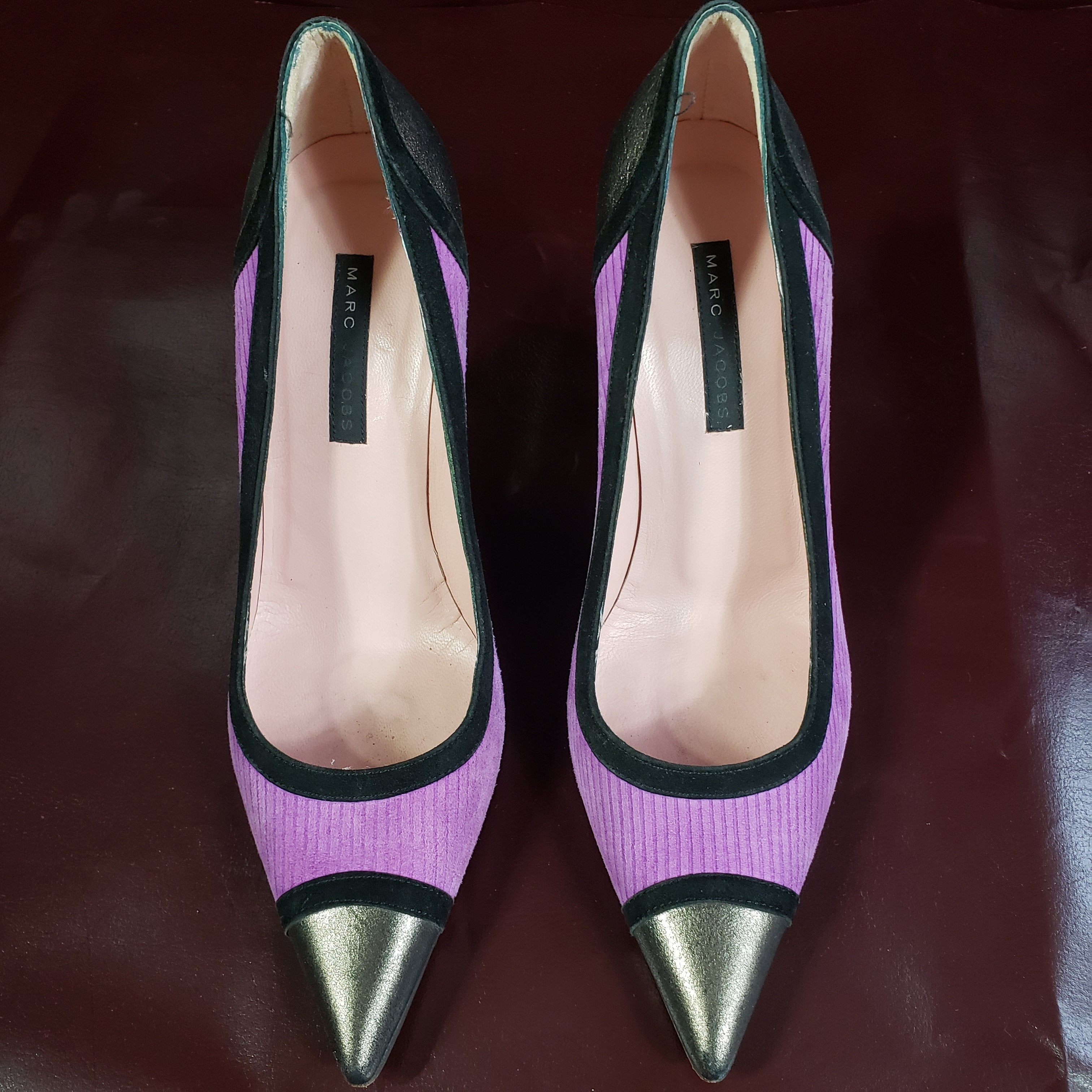 Metallic Pointy Toe Tip Size 