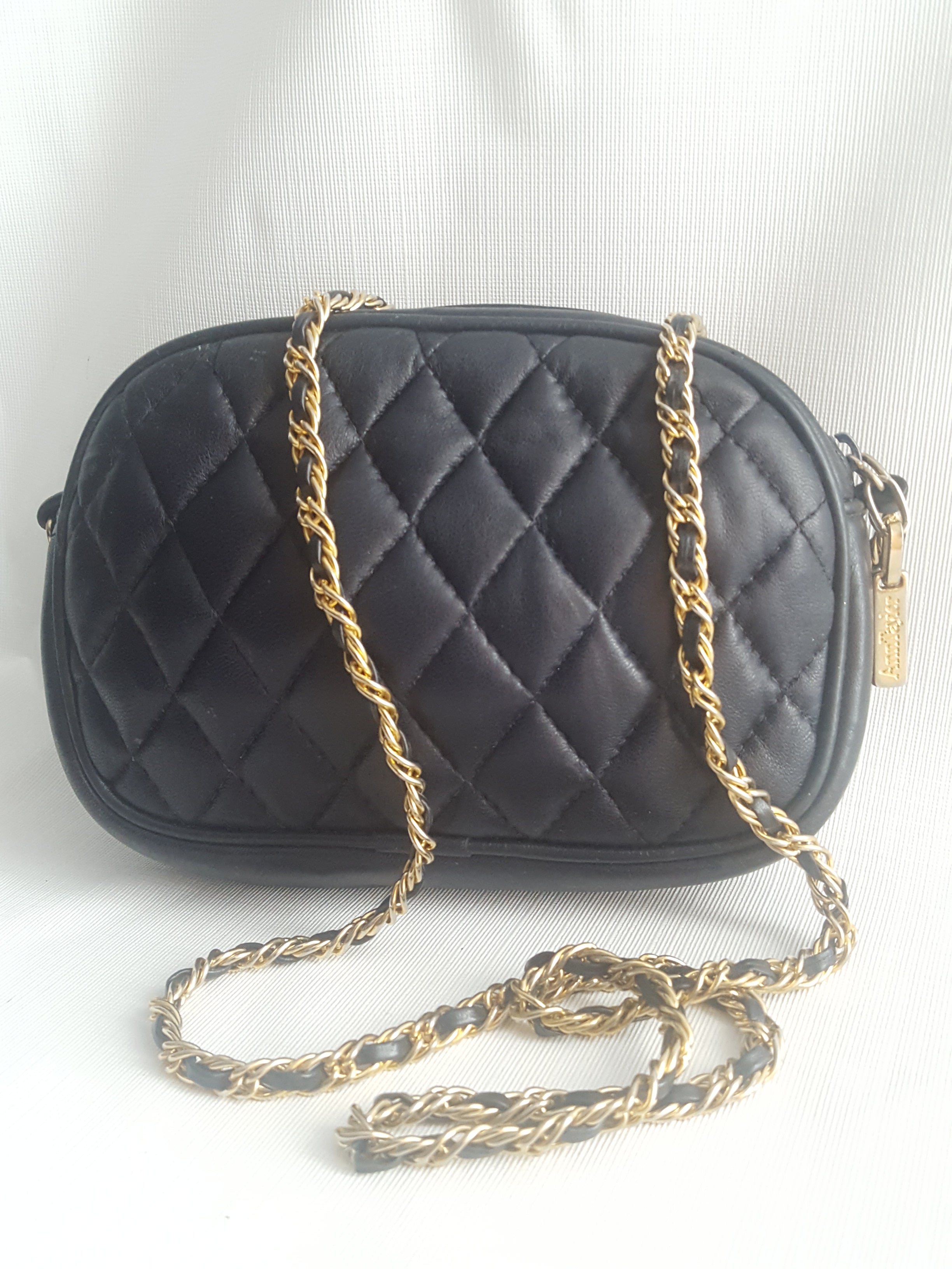 Jay Herbert New York Vintage Black Patent Leather Quilted Shoulder Bag Size  One Size - $50 - From Joanna