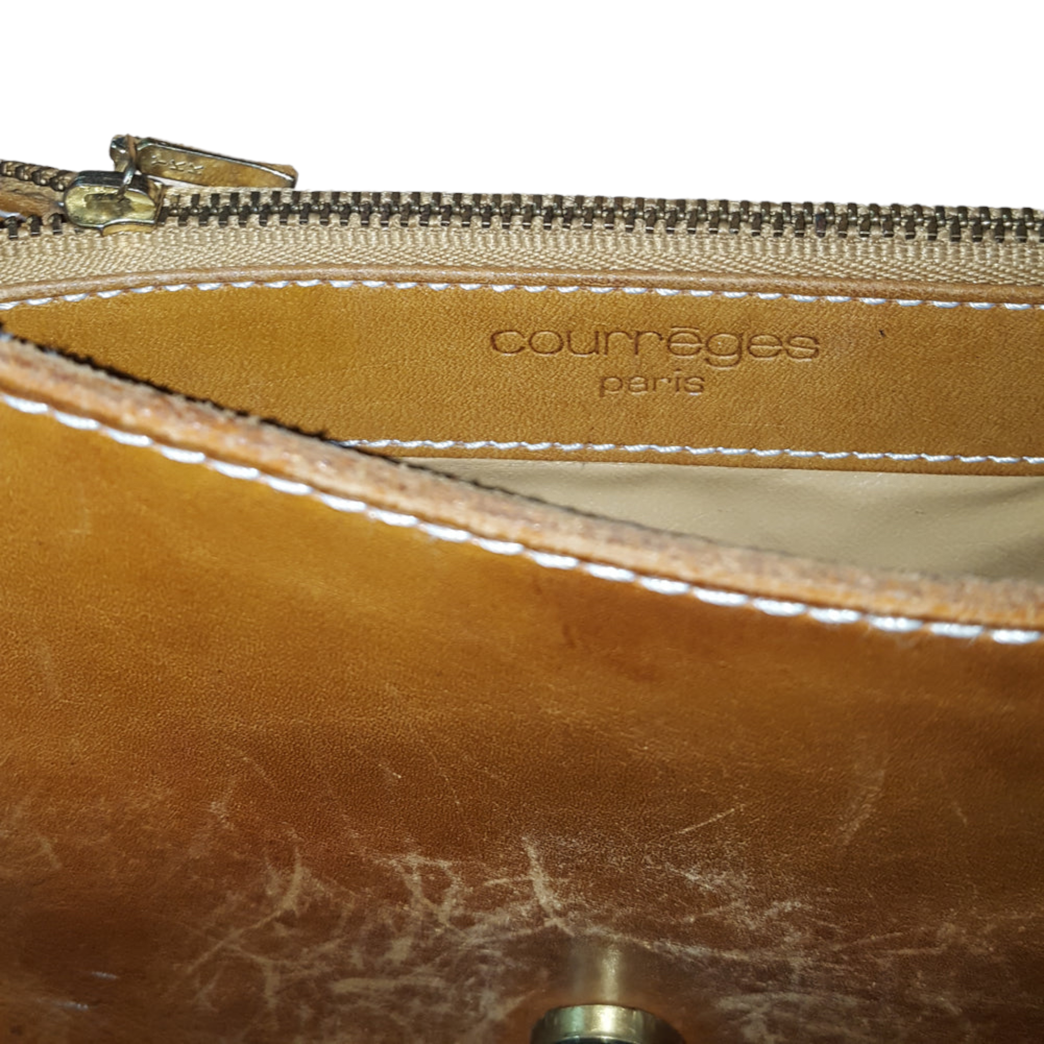 Courreges Paris Leather Crossbody Saddle Bag – Lucille Golden Vintage, LLC