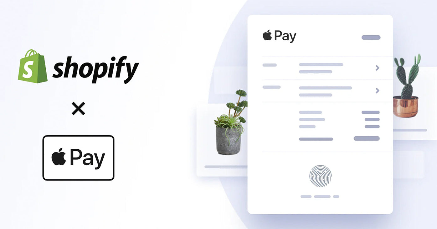 Illustration die Apple Pay als Zahlungsmethode für Shopify verbildlicht