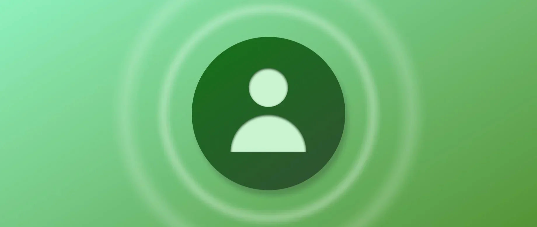 Ein Personen-Icon auf grünem Hintergrund, das die CRM-Integration repräsentiert.