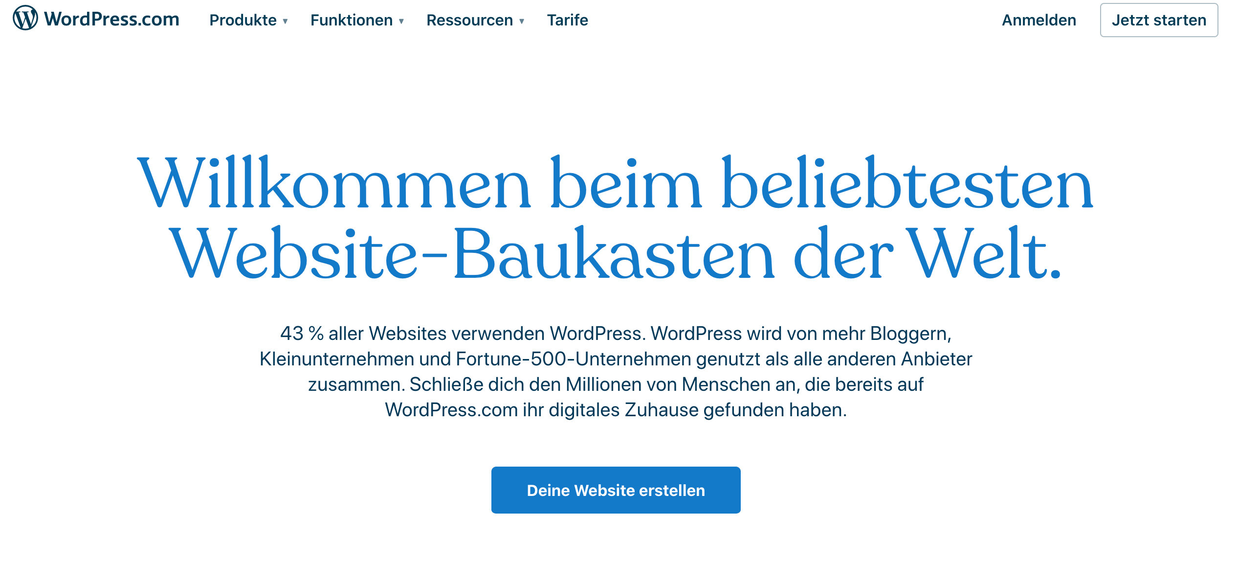 Webflow Alternative Nummer 2: WordPress