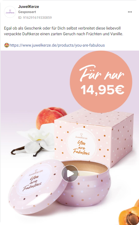 Marketing-Strategie: Beispiel Facebook Ads