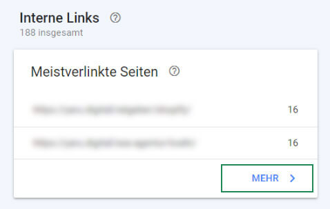 URLs Exportieren Google Search Console Schritt 2