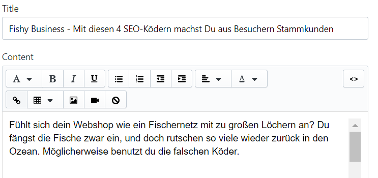 Deine H1 Tags kannst du bei Shopify anpassen, was hilfreich für SEO für Online-Shops ist.