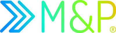 Das Logo des Warenwirtschaftssystems M&P.