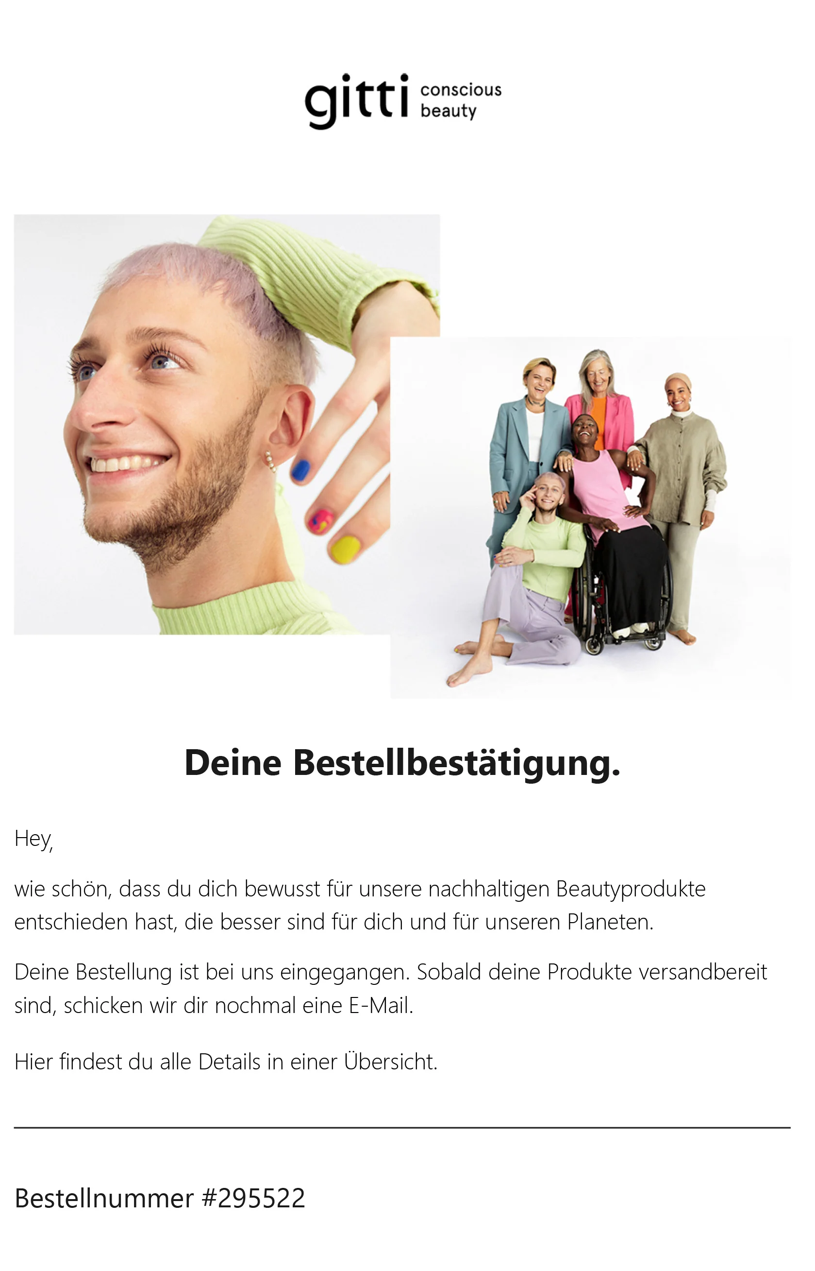 Marketing-Strategie: Beispiel transaktionsbezogene E-Mails