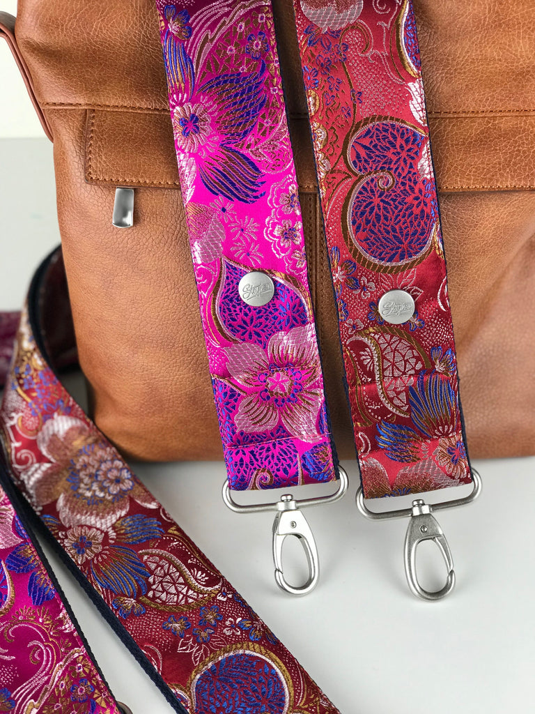 Steyner Straps taschengurt pink-rot karabiner