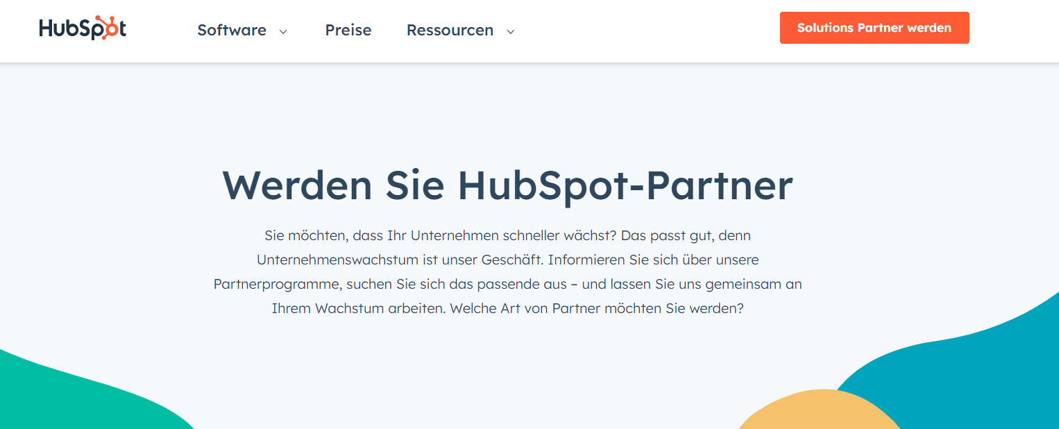 Das Affiliate-Programm von Hubspot.