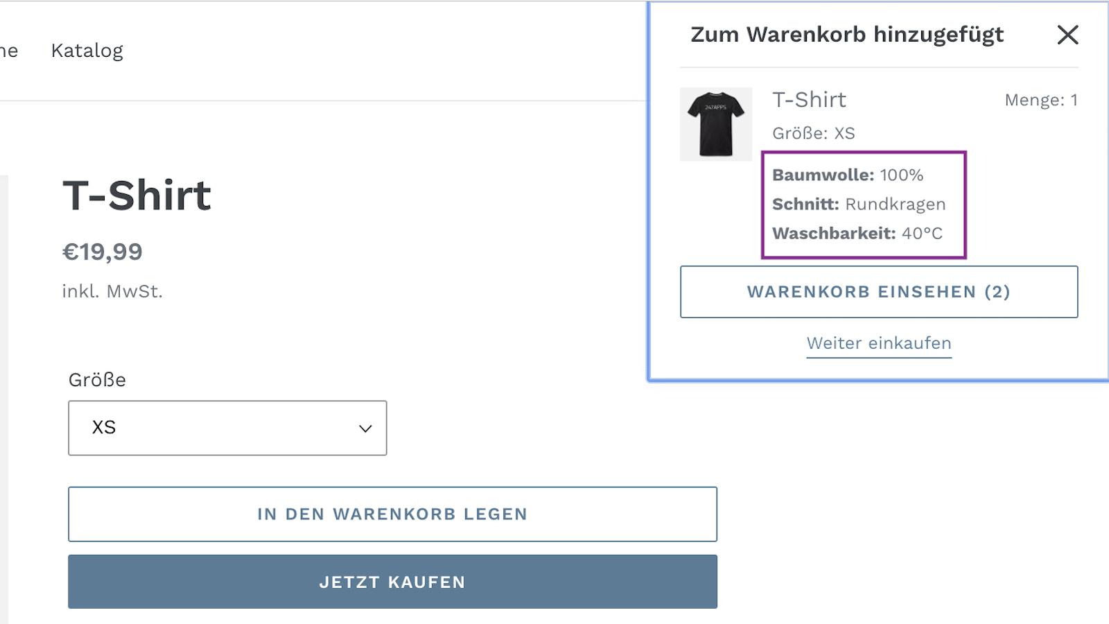 Addributes Gratis Shopify App Für Merkmale Im Checkout Shopify Deutschland 