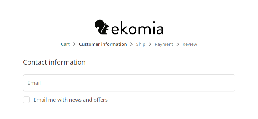 Kein automatischer Haken bei Daten oder Newsletter im ekomia-Checkout