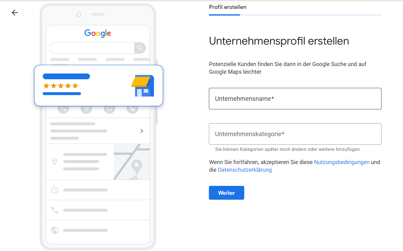 Google Eintrag erstellen Schritt 5