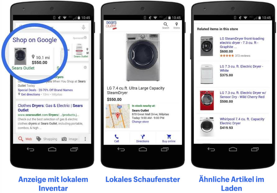 Google Shopping einrichten - Google Anzeigen mit lokalem Inventar