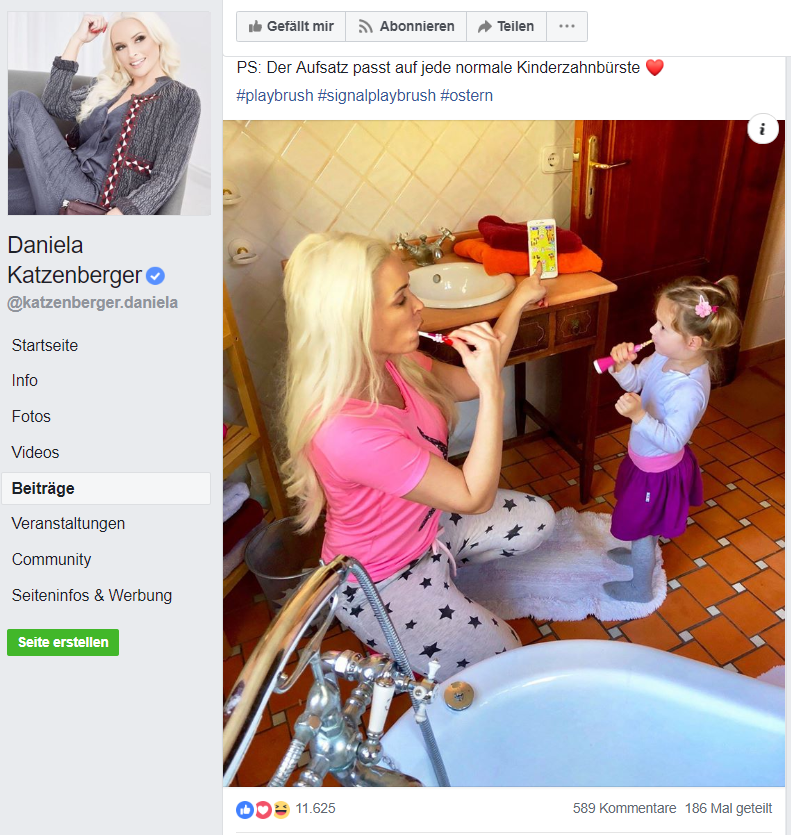 Daniela Katzenberger Influencer - shopify.de