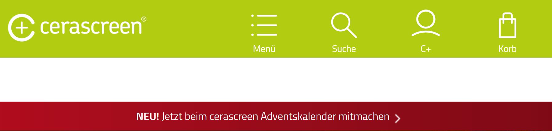 Cerascreen Adventskalender - shopify.de