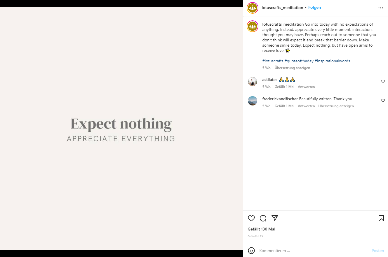 Zitate posten: Instagram Ideen
