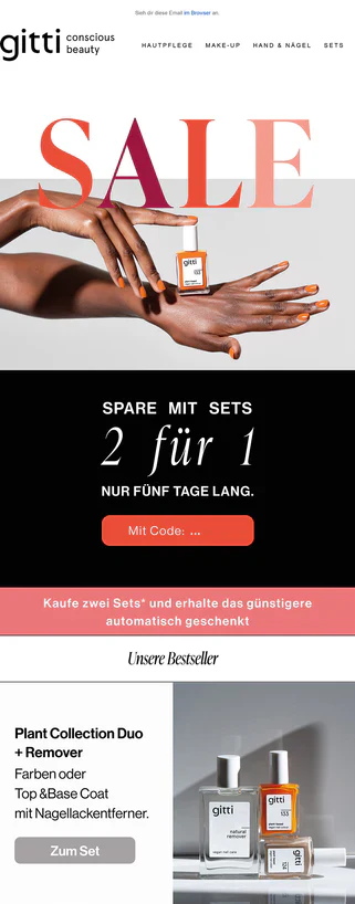 Kostenlose Werbung schalten: Newsletter gitti