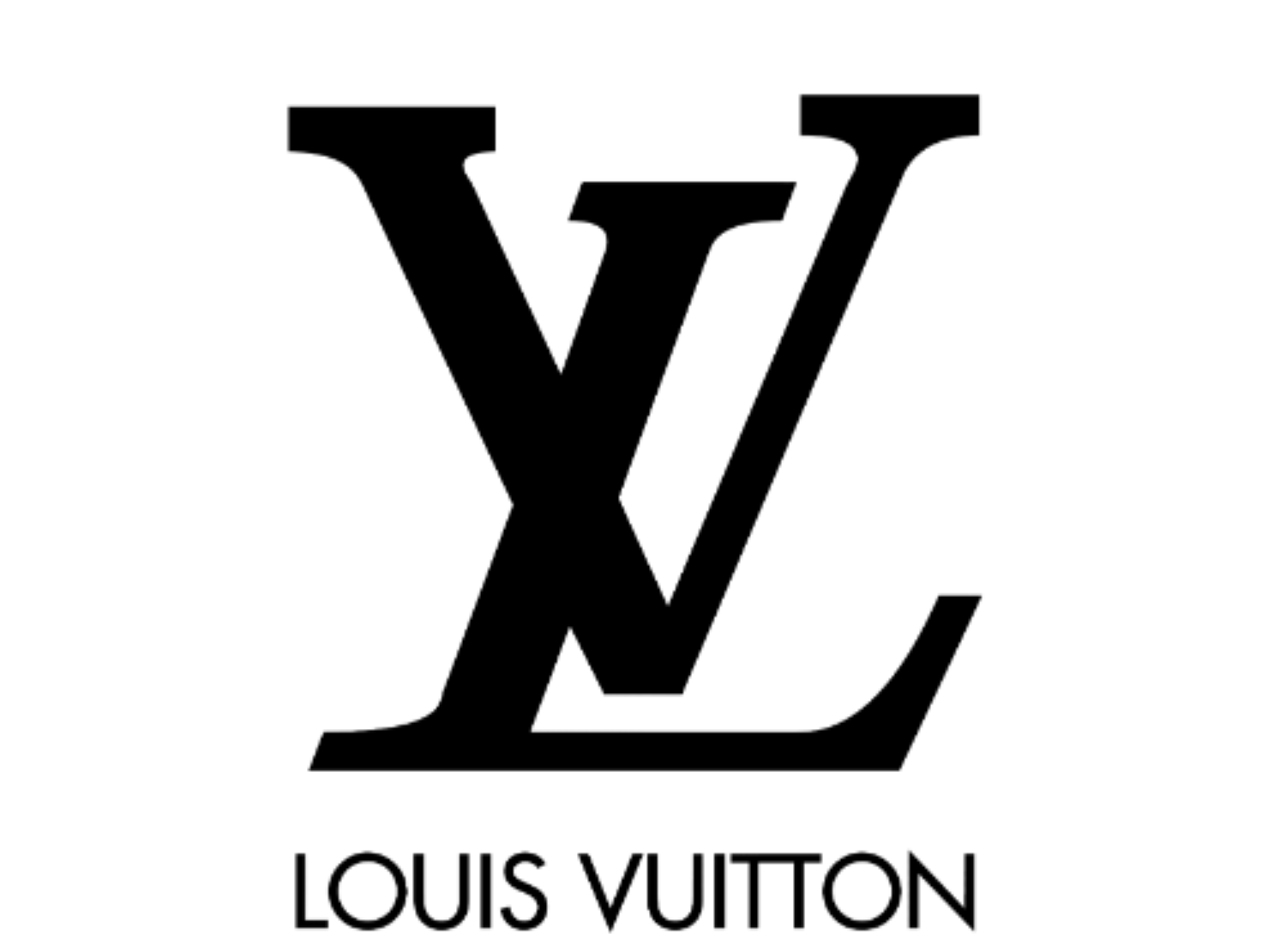 Gezeigt ist das Logo des Modelabels Louis Vuitton.