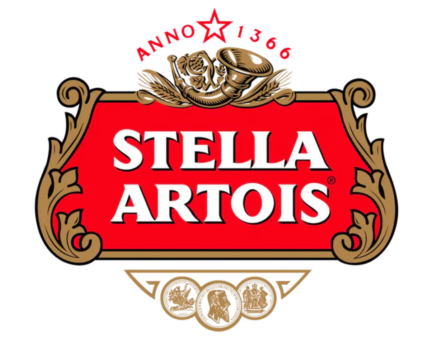 Gezeigt ist das Logo der Marke Stella Artois