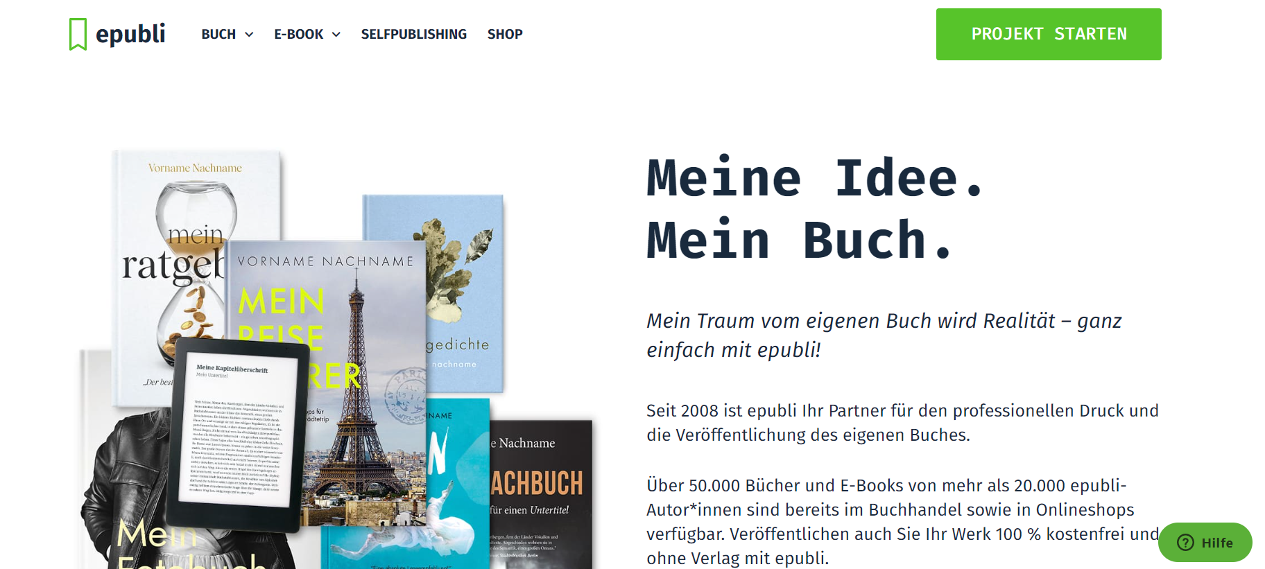 Ein Buch über epubli zu veröffentlichen, ist eine gute Möglichkeit, online Geld zu verdienen.