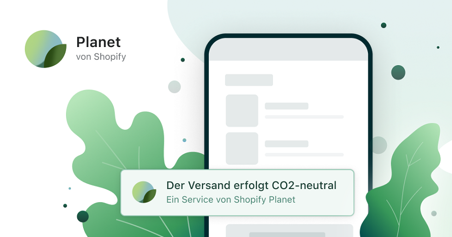 Die Planet-App ermöglicht es Händler:innen, ihrer Kundschaft klimaneutralen Versand anzubieten. 