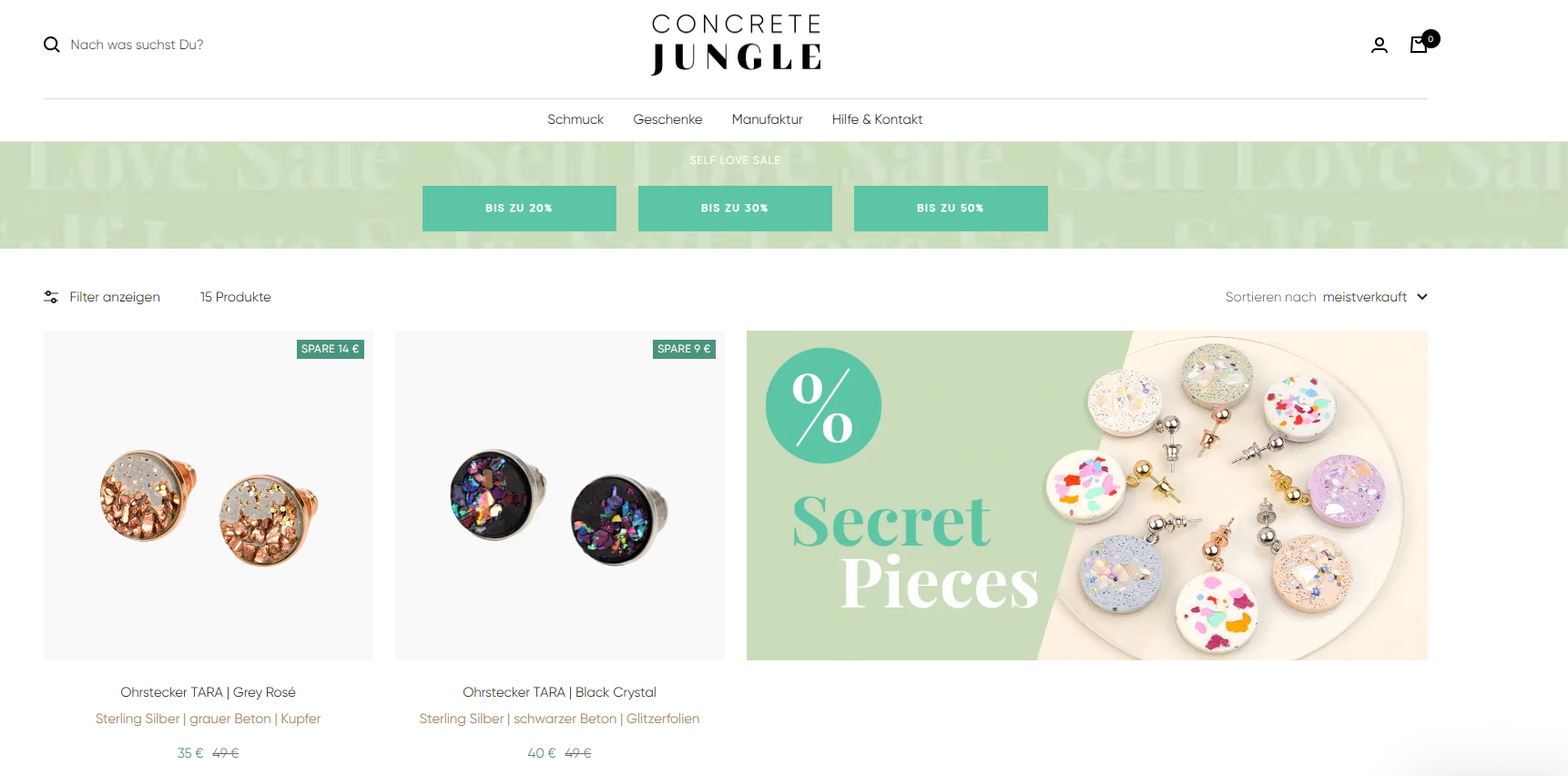 Die Firma Concrete Jungle setzt auf ihre Leidenschaft für Schmuck und Design, um ein gutes Produkt für den Onlineshop zu finden.