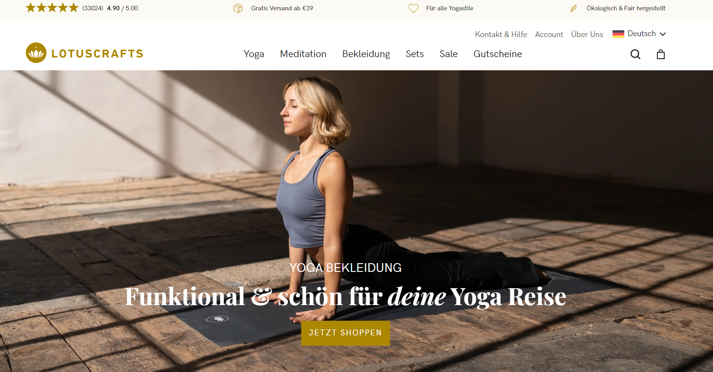 Der Onlineshop von Lotuscrafts