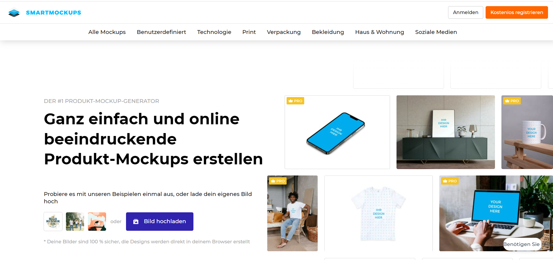 Smartmockup ist eine Website für T-Shirt Mockups.