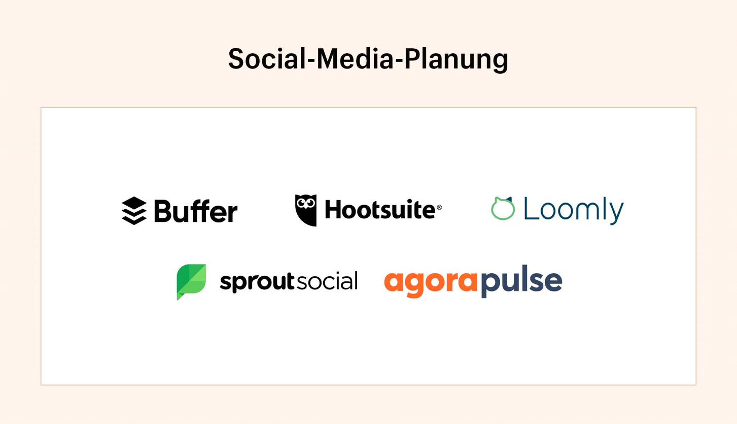 Übersicht über die Ebenen für Social-Media-Planung des Tech-Stacks für kreative Content-Ersteller