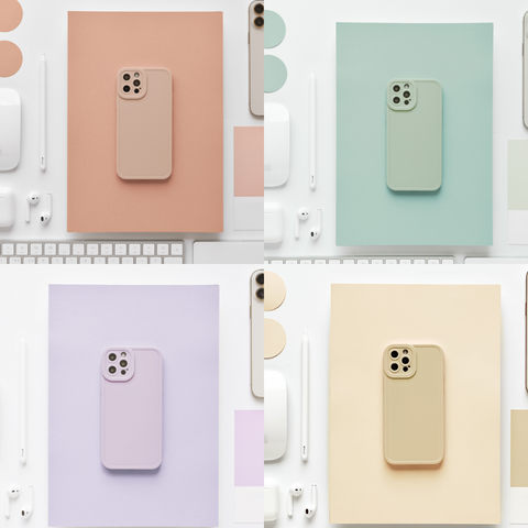 Pink, Lilac, Light Green and Cream iPhone Cases