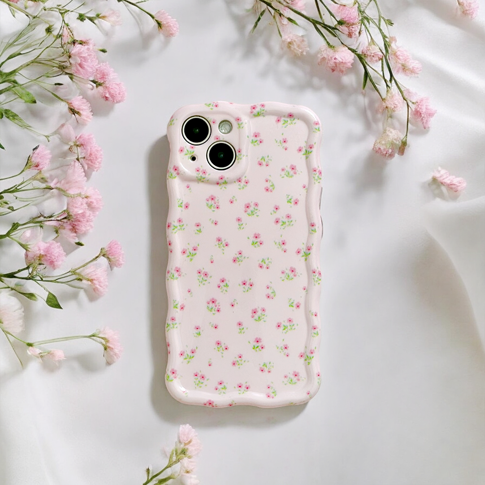 Wavy Phone Case - Ditsy Floral Pink - Coconut Lane product image