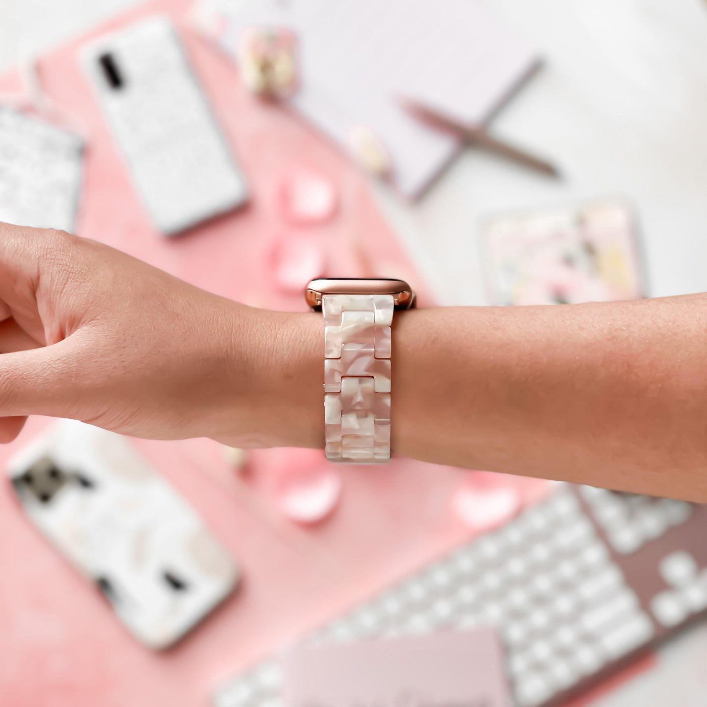 Luxe Rose Apple Watch Strap – Coconut Lane