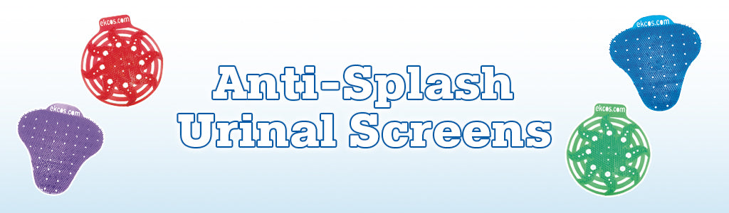 Anti Splash Urinal Screens Banner