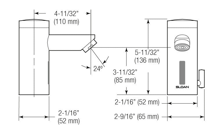 Optima Solis Faucet W Temperature Mixer 0 5 Gpm Sloanrepair