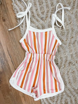 Sunshine + Playdates Striped Romper