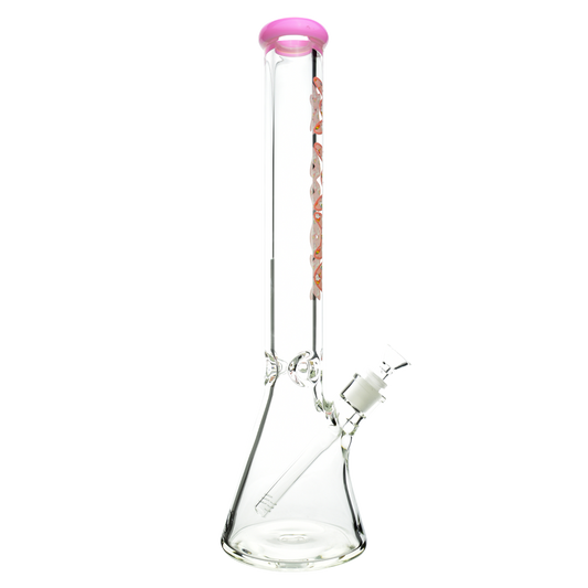 CaliConnected 14” Floral Diamond Beaker Bong