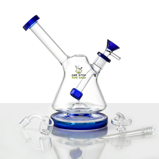 Order 7 Premium Heavy Blue Double Chamber Bubbler Online