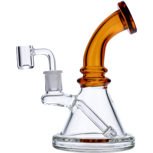 The Elvina - Gold Fumed Mini Bong Rig – DopeBoo