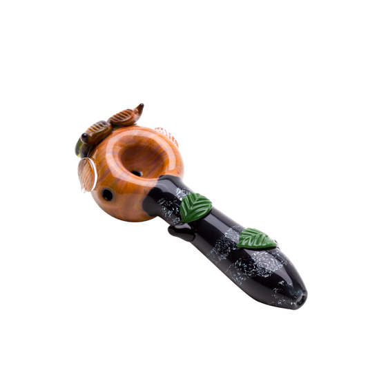 Spoon Glass Pipe - Walnut Stem & Handle - Marley Natural – Marley Natural  Shop