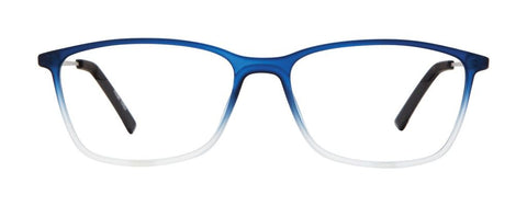 Blue with white fade glasses