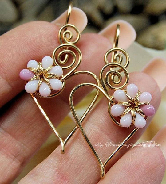 Quick Easy Wire Earrings You Can Make in Minutes - Door 44 Studios