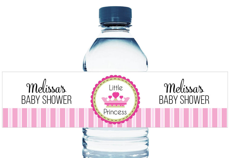 Girl Baby Shower Water Bottle Labels Candybarwrappers Com