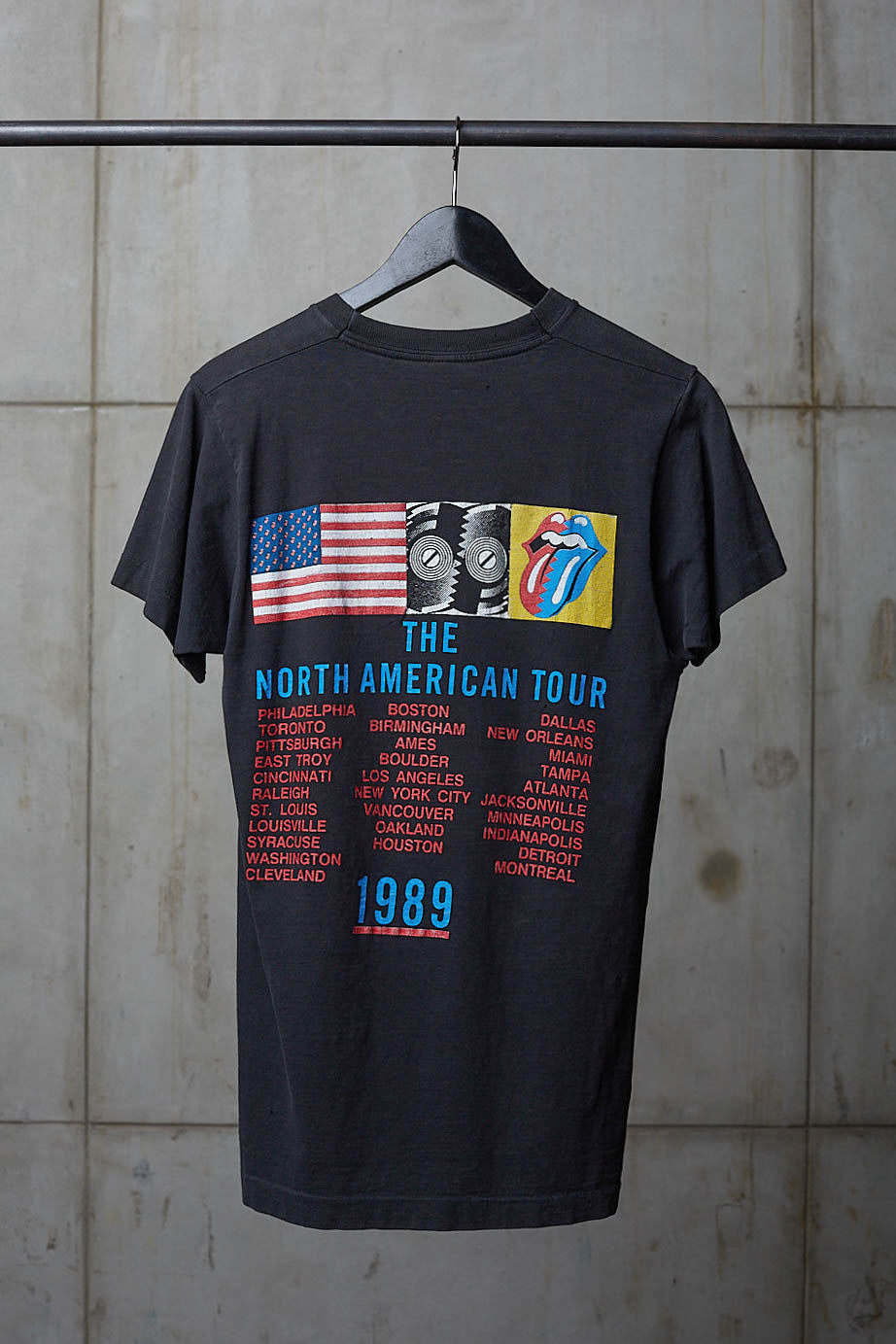 rolling stones 1989 tour t shirt