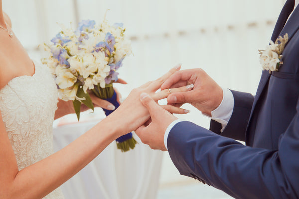 Image of Wedding Ring Exchange Ceremony