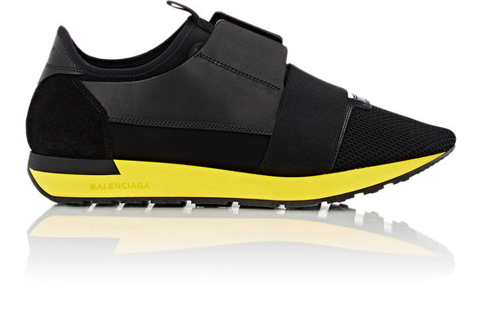 balenciaga runners yellow black