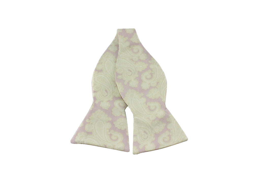 Oversized Lavender Paisley Silk Bow Tie - Fine and Dandy – Fine And Dandy